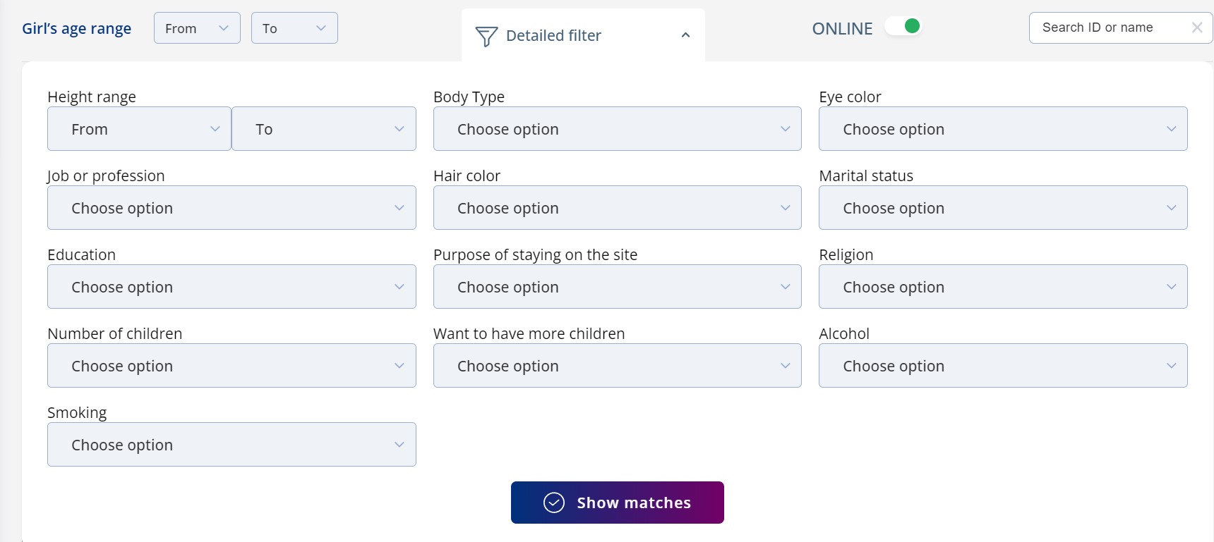 SofiaDate Filters